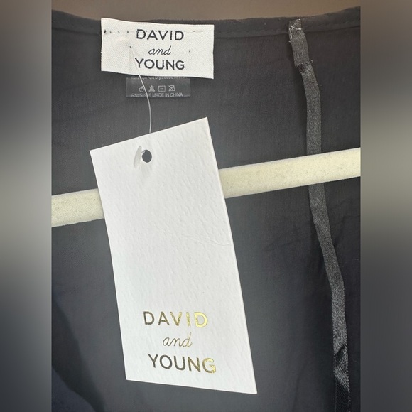 NWOT David & Young Black Lace Swimsuit Cover-Up - Picture 3 of 3